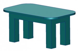 Supplied table design domain (material envelope)