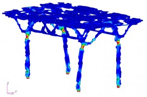 Stress hot spots identified under load case not included in design